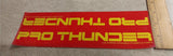 Sticker Decal Bikes Red Gold Pro Thunder Frames Racing BMX Huffy Red Gold