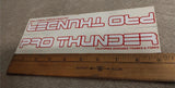 Red White Racing BMX Pro Thunder Frames Forks Huffy Sticker Decals Bikes NOS