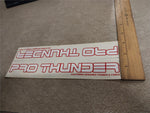 Red White Racing BMX Pro Thunder Frames Forks Huffy Sticker Decals Bikes NOS