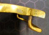 VTG 1970s Volunteer Firefighter Fire Department Solid Brass Belt Buckle