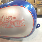 Harley Flame Blue Pearl FLHTC Electra Glide Classic 1989-1995 Fuel Tank 61019-89