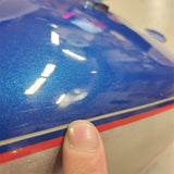 Harley Flame Blue Pearl FLHTC Electra Glide Classic 1989-1995 Fuel Tank 61019-89