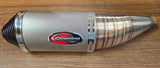 Scorpion Slip-On Titanium Flame Oval Muffler Exhaust 2008^ Suzuki GSXR600/750-K