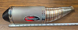 Scorpion Slip-On Titanium Flame Oval Muffler Exhaust 2008^ Suzuki GSXR600/750-K