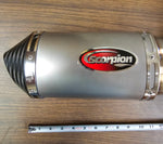 Scorpion Slip-On Titanium Flame Oval Muffler Exhaust 2008^ Suzuki GSXR600/750-K