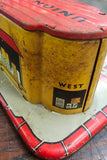 Vtg 1930's Marx Tin Litho Union Station Toy Train Depot Crossing Gate Railroad
