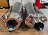 Scorpion Slip-On Oval Carbon Fiber Muffler Exhaust 2007-2008 Yamaha YZF1000 R1