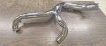 EXHAUST 2 Into 1 FLT Glide LAKE 6 SPEED 45 DEGREE  2007-2013 CHROME W/BILLET