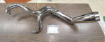 EXHAUST 2 INTO 1 FOR HARLEY OFFSET MEGAPHONE 48 DEGREE FITS GLIDE 5 SPEED 85-05