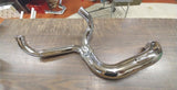 2 INTO 1 HARLEY FXST Pipe Header softail Touring Turnout Custom Exhaust Billet T