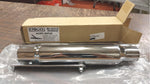 Universal Shorty Muffler 12' Long 1-1/2x1-3/4 Inlet Chrome Plated w/ Mounting