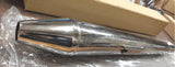 Chrome Slip on Muffler Triumph Norton Commando Cafe Racer Bsa 1 3/8 AJS Matchles