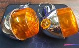 OEM Yankee Turn Signal Pair Harley Shovelhead Panhead Factory FX Sportster