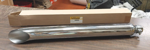 New EMGO 80-75144 Chrome Muffler Turnout 32” LONG FITS 1-3/4” INLET Motorcycle