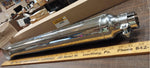 New EMGO 80-75144 Chrome Muffler Turnout 32” LONG FITS 1-3/4” INLET Motorcycle