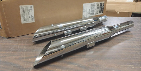 Screamin Eagle Muffler Kit Bal Cut Shotgun 2000^ Softail FLST Fatboy FXSTD Duec