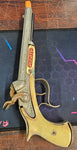 VTG 1950s Hubley Pirate Toy Pistol Double Barrel Cast Iron 9" Cap Gun Collectibl