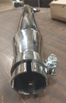 Custom Fishtail Chrome Slip on Muffler Harley Shovelhead Panhead FLH Glide 29"