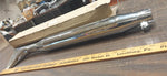 Custom Fishtail Chrome Slip on Muffler Harley Shovelhead Panhead FLH Glide 29"