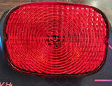 Harley 68066-99a OEM Touring Rear Taillight Sportster Dyna Softail Red Lens