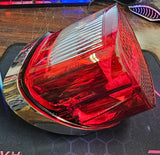 Harley 68066-99a OEM Touring Rear Taillight Sportster Dyna Softail Red Lens