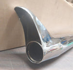 Chrome Rocket Muffler Fishtail 1 3/4 Harley FLH Shovelhead Custom Harley Chopper