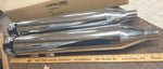Muffler 4 1/2 Harley Slip on Black Flame Cut tip Touring FLH glide Bagger 95-16