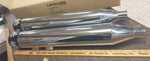 Muffler 4 1/2 Harley Slip on Black Flame Cut tip Touring FLH glide Bagger 95-16