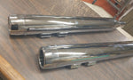 3 1/2 Chrome Slip on Mufflers Taper Exhaust Tip Touring 95^ Glide Roa Harley FLH