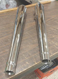 Chrome TT TaperTip MegaphoneSlip on Mufflers Touring Bagger Harley Glide FLH 95^