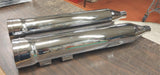 4 1/2 Mufflers 95^ Chrome 5" High Output Exhaust Tip Touring Bagger Glide FLH