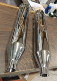 4 1/2 Mufflers 95^ Chrome 5" High Output Exhaust Tip Touring Bagger Glide FLH