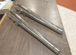 Chrome Diamond Edge Tips Touring Glide Bagger 95^ Harley Slip on Mufflers FLH