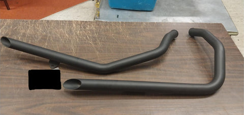 No Hardware 86-03 EVO Sportster XL 880 1200 Black Drag Pipes Harley Davidson New