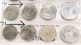 VTG 1971-78 EISENHOWER 32 DOLLAR COINS & CASE COLLECTABLE SILVER & MIXED