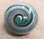 Swirl Round Glass Shifter Knob Harley Indian Knucklehead Grey Green White Black