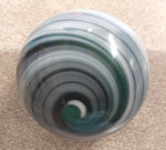 Swirl Round Glass Shifter Knob Harley Indian Knucklehead Grey Green White Black