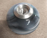 Swirl Round Glass Shifter Knob Harley Indian Knucklehead Grey Green White Black