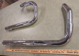 Custom Step Drap Pipes Exhaust Chrome Harley Sportster 1986-2003 Universal Mount