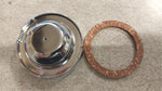 Chrome Flat Top Style Vented Gas Cap Classic British Motorcycles Triumph E50-71
