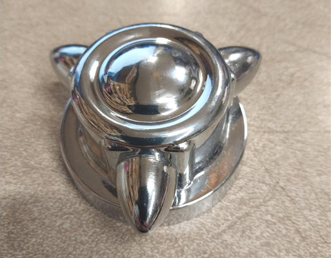 2.50" Chrome Krommett Gas Cap 1936-1973 Panhead Shovelhead Sportster Harley