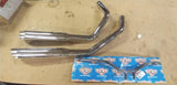 Cycle Shack Ironhead Sportster XL Exhaust Pipes Slash 1957-1985 USA Chrome