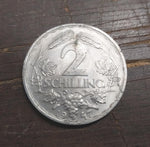 Austrian Republik Osterrelich 2 Schilling Eagle Grain Coin 1947 Collectible
