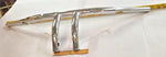 1.25" Diameter  Chrome T-Bar 31.5" Wide 8" Pullback 7.5" Tall Handlebars New