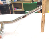 1.25" Diameter  Chrome T-Bar 31.5" Wide 8" Pullback 7.5" Tall Handlebars New