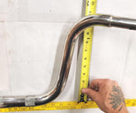 Chrome 11" Tall 33.25 Wide Mini Ape Hanger 1 1/4" Handlebars Harley Knurled