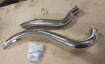 Big Radius Custom Exhaust Pipes Chrome Sportster XL 1986-03 Harley Evo 883 1200