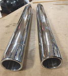 95^ Roadking 95-16 Harley Touring 3 1/2 Chrome Muffler Barrel Tip Dented Bagger