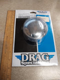 New Chrome Screw Gas Cap Vented Left 1996-2012 Harley Dyna Softail Sportster