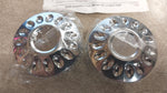 New Chrome Mini Screw-In Gas Cap Set Harley Davidson 1982-1996 FLST FLH FXST XL